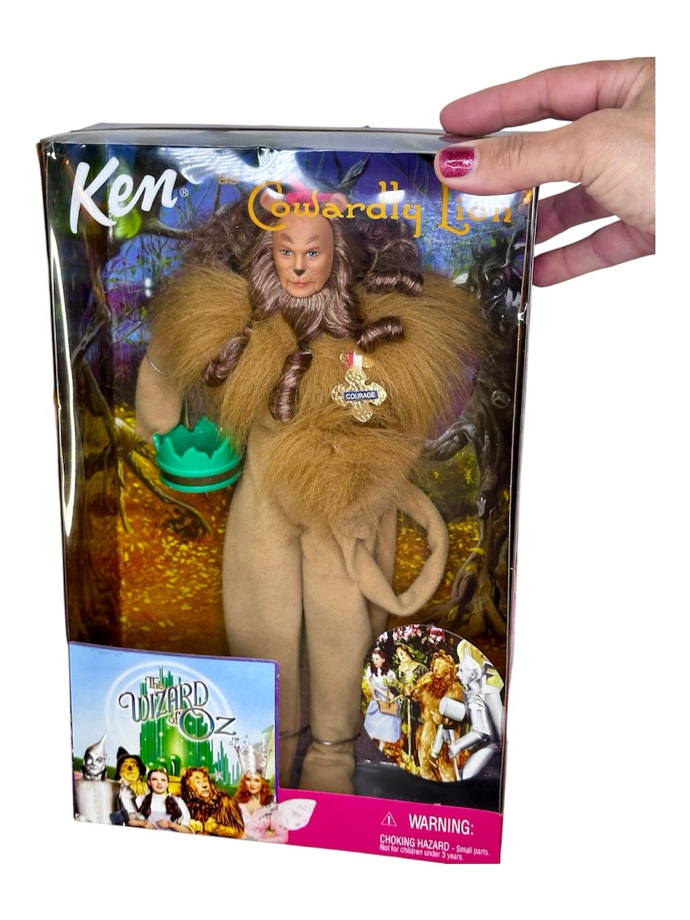 Vintage Mattel Barbie KEN Cowardly Lion Doll Collector Edition- Brown
